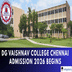DG Vaishnav College Chennai Admission 2026 Begins; Apply Now @dgvc.in